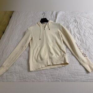 Arc'teryx Cream Zip-Up Hoodie